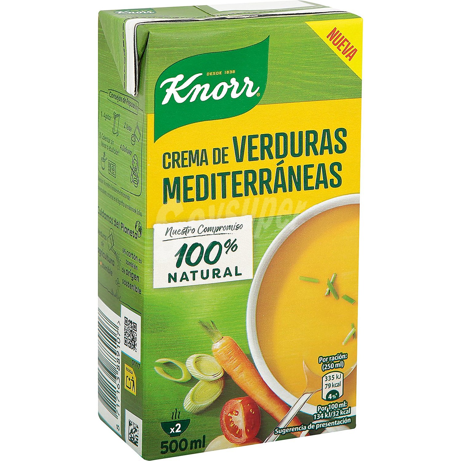 Crema de verduras mediterráneas