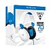 Auriculares gaming tipo casco turtle beach Recon 70 von micrófono, para PS4 y PS5 Ear Force, color blanco y azul