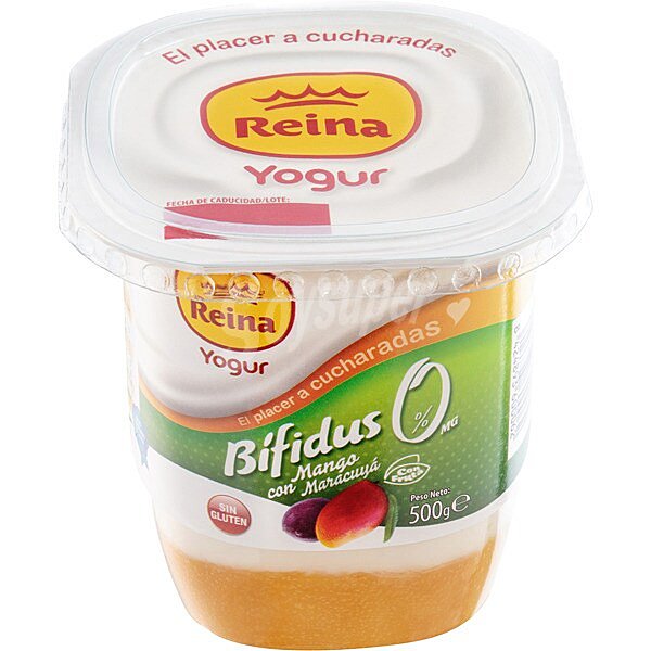 Yogur bífidus mango y maracuya vaso 500 gr