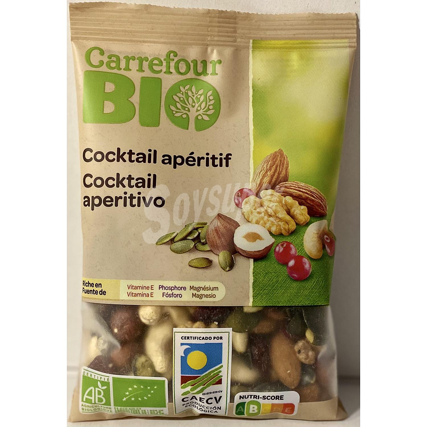 Cocktail de frutos secos ecológico Carrefour Bio