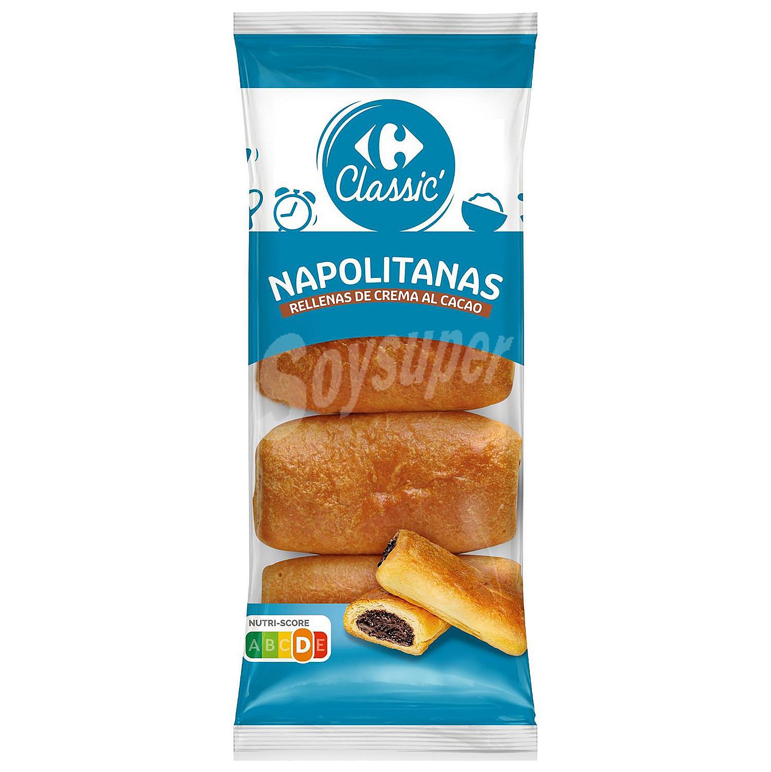 Napolitanas rellenas de chocolate Classic' Carrefour