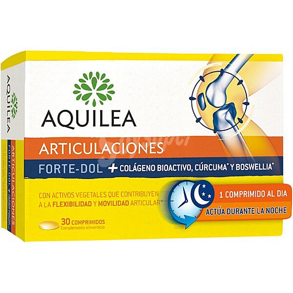 Articulaciones Forte-Dol con Colágeno Bioactivo, Cúrcuma y Boswellia caja 30 comprimidos contribuye ala flexibilidad y movilidad articular