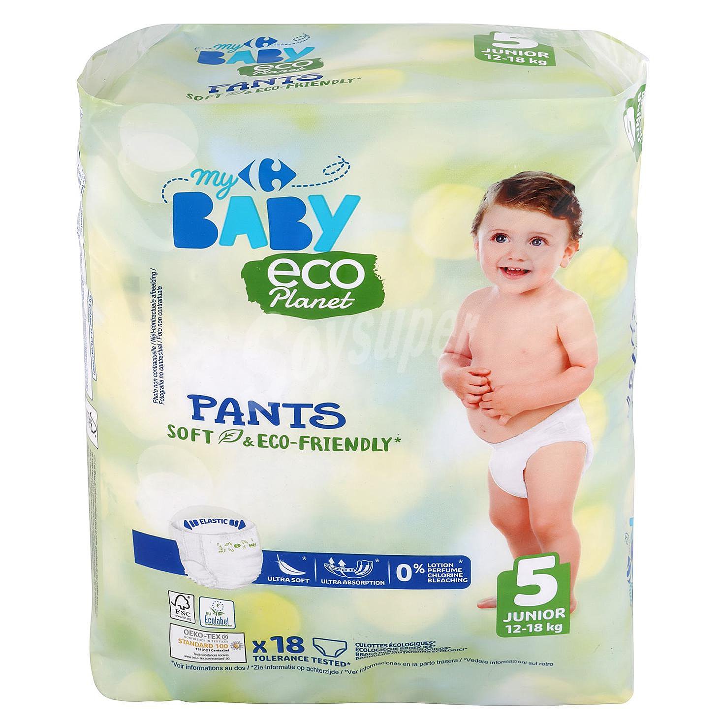 Pants soft & eco-friendly ecológico My Carrefour Baby T5 18 ud