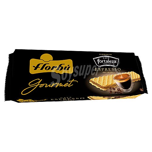 Florbú Galletas barquillo wafer con café florbú