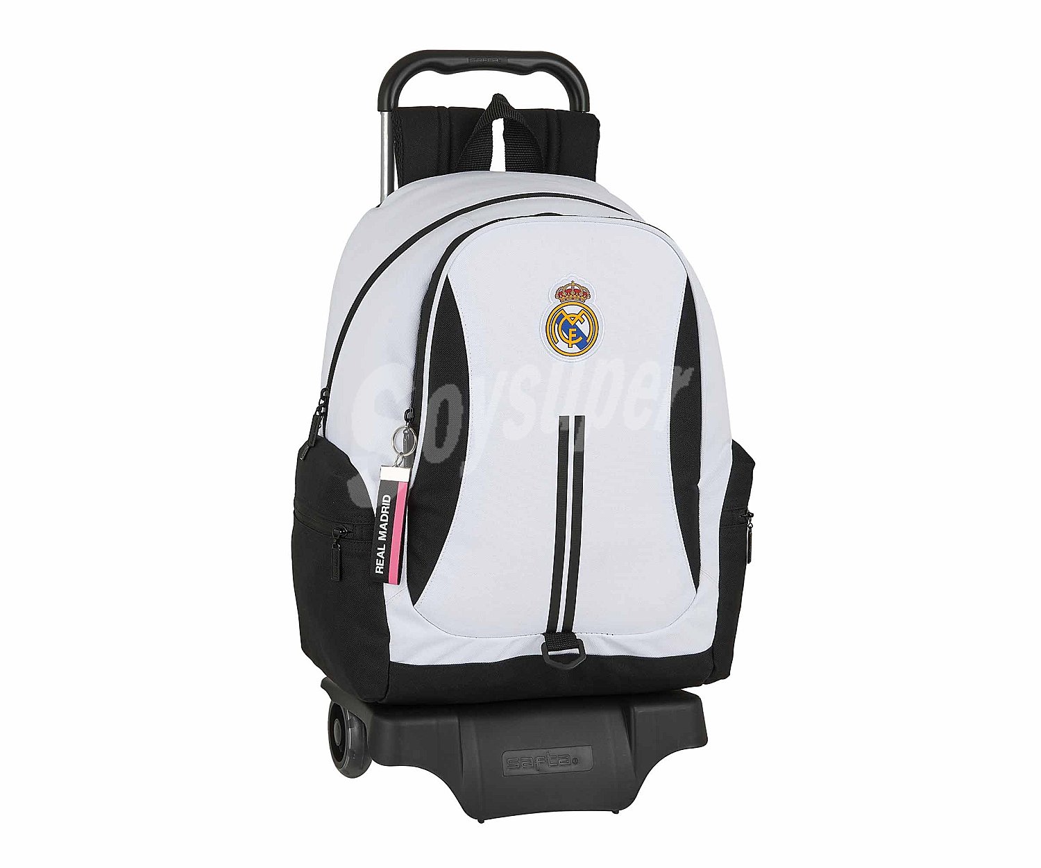 Mochila con carro real madrid 1ª equipo 20/21, safta.