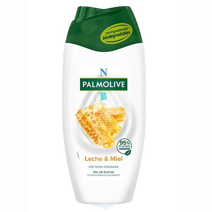 Gel para baño o ducha con textura crema, con leche y extracto de miel