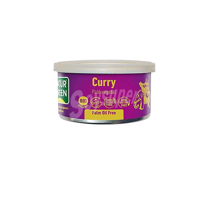 Paté vegetal de curry ecológico