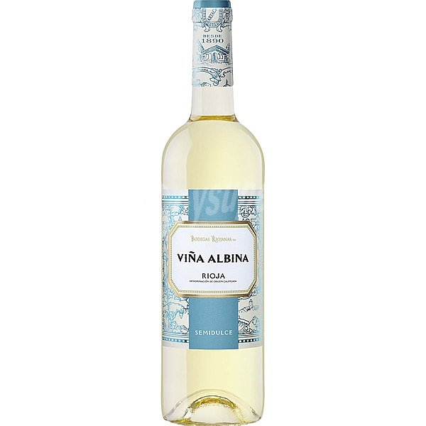 Vino blanco semidulce doca Rioja