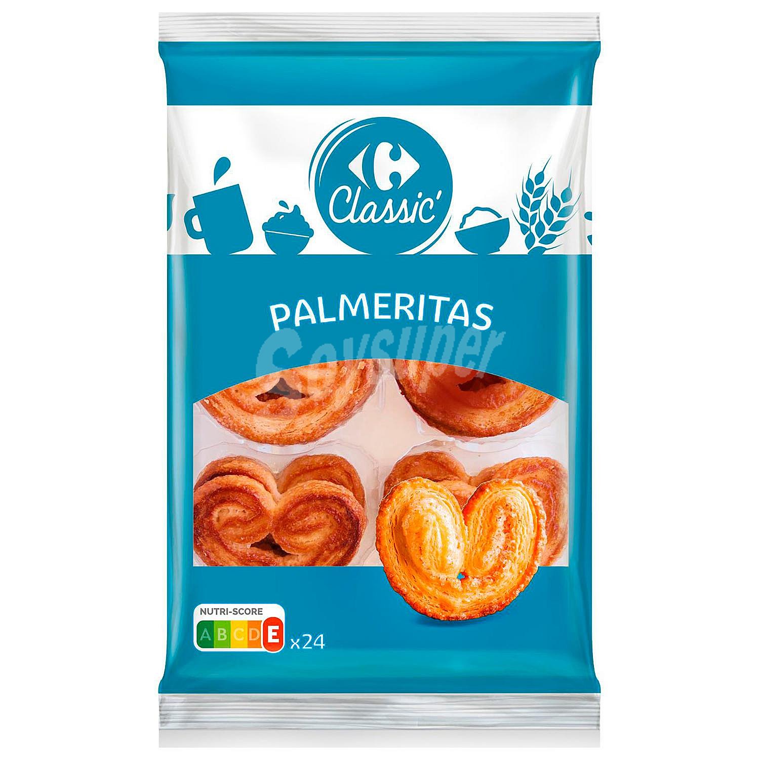 Palmeritas Classic' Carrefour sin lactosa