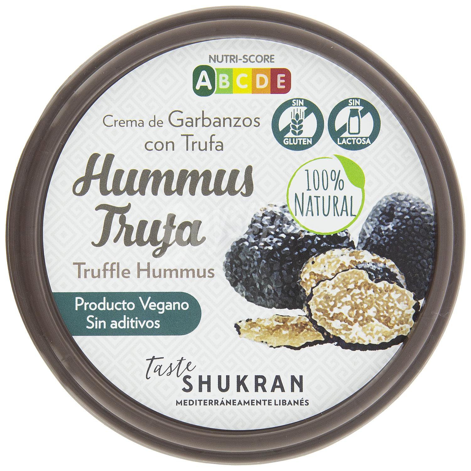 Hummus de trufa Taste sin gluten sin lactosa