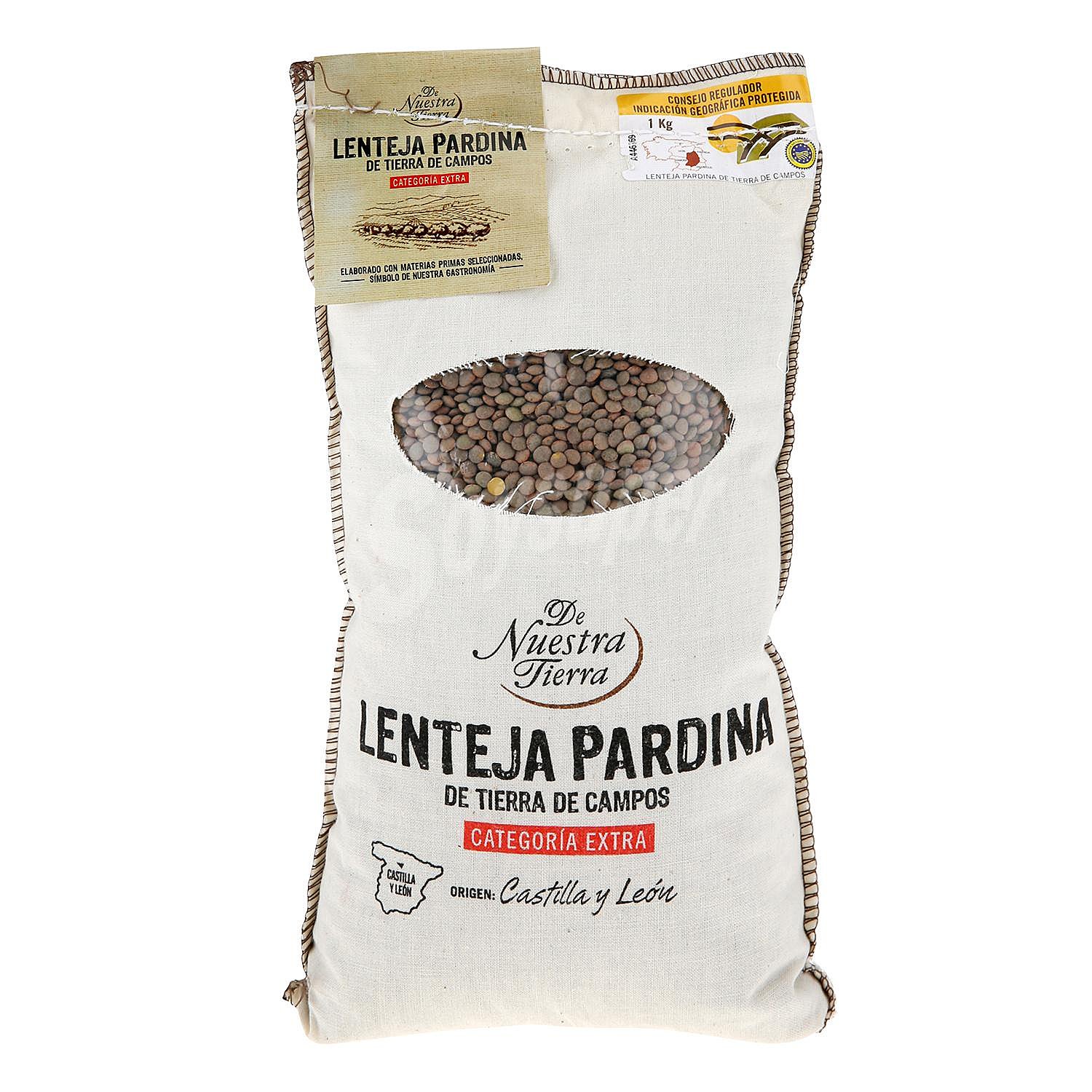 Lenteja pardina categoría extra De Nuestra Tierra