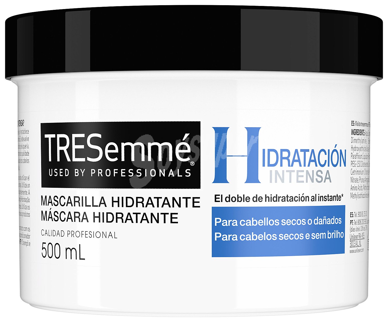 Mascarilla hidratante Para cabellos secos o dañados