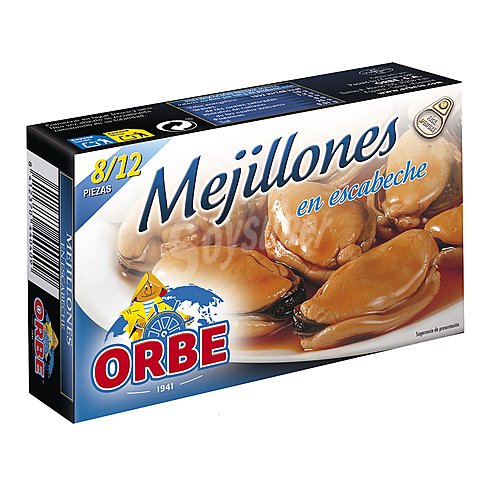 Orbe Mejillones en escabeche orbe