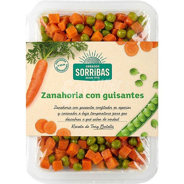 Ensalada de zanahoria con guisantes