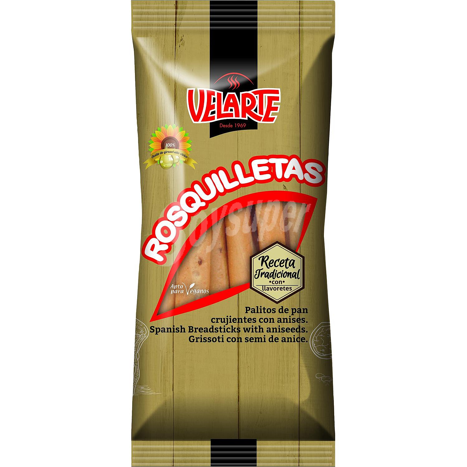 Palitos de pan crujientes con anises Rosquilletas Velarte