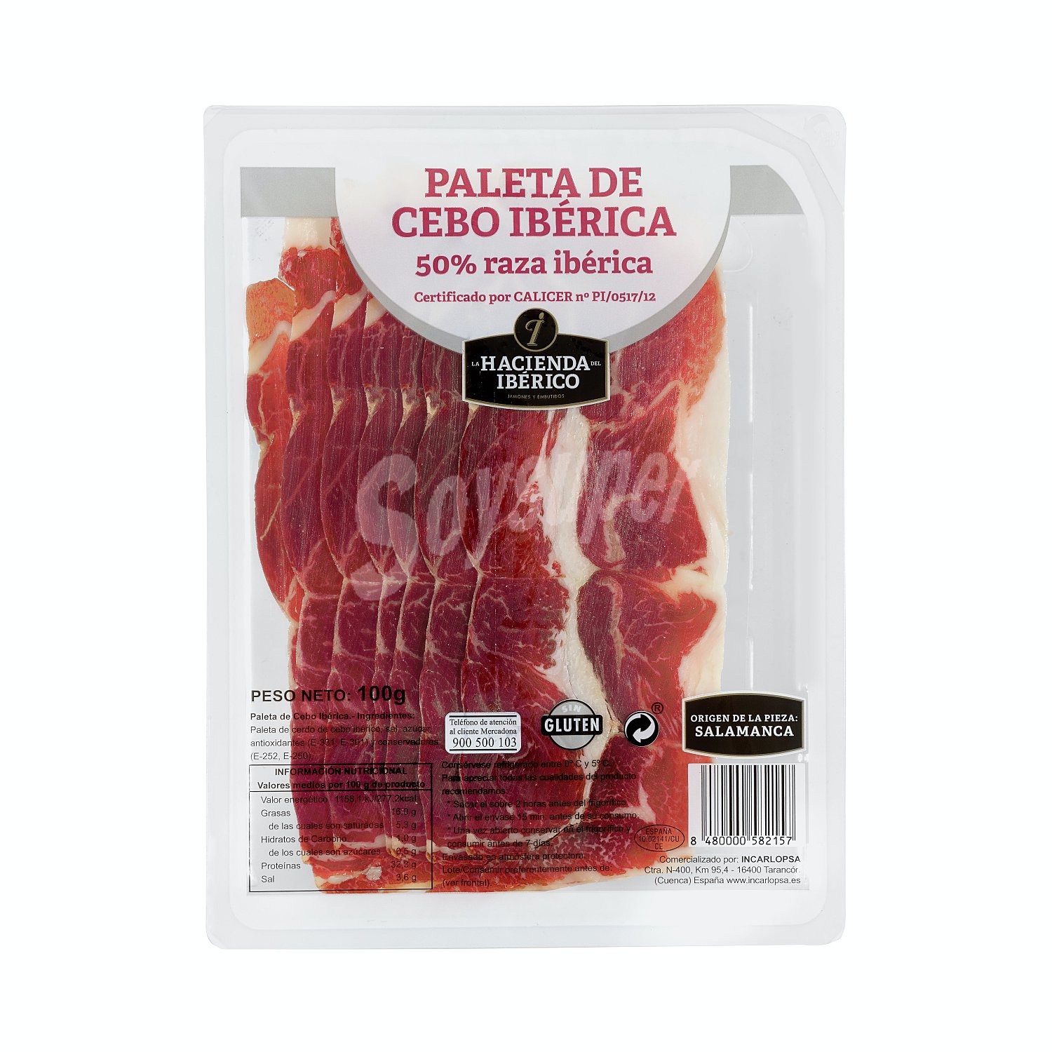 Paleta de cebo ibérica