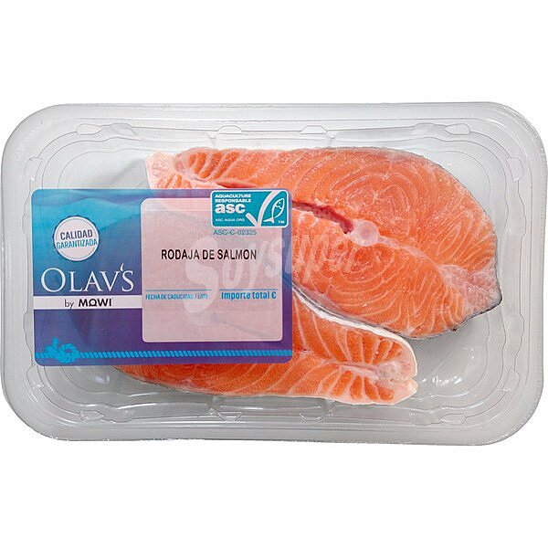 Rodajas de salmón fresco 2 unidades x 150 G