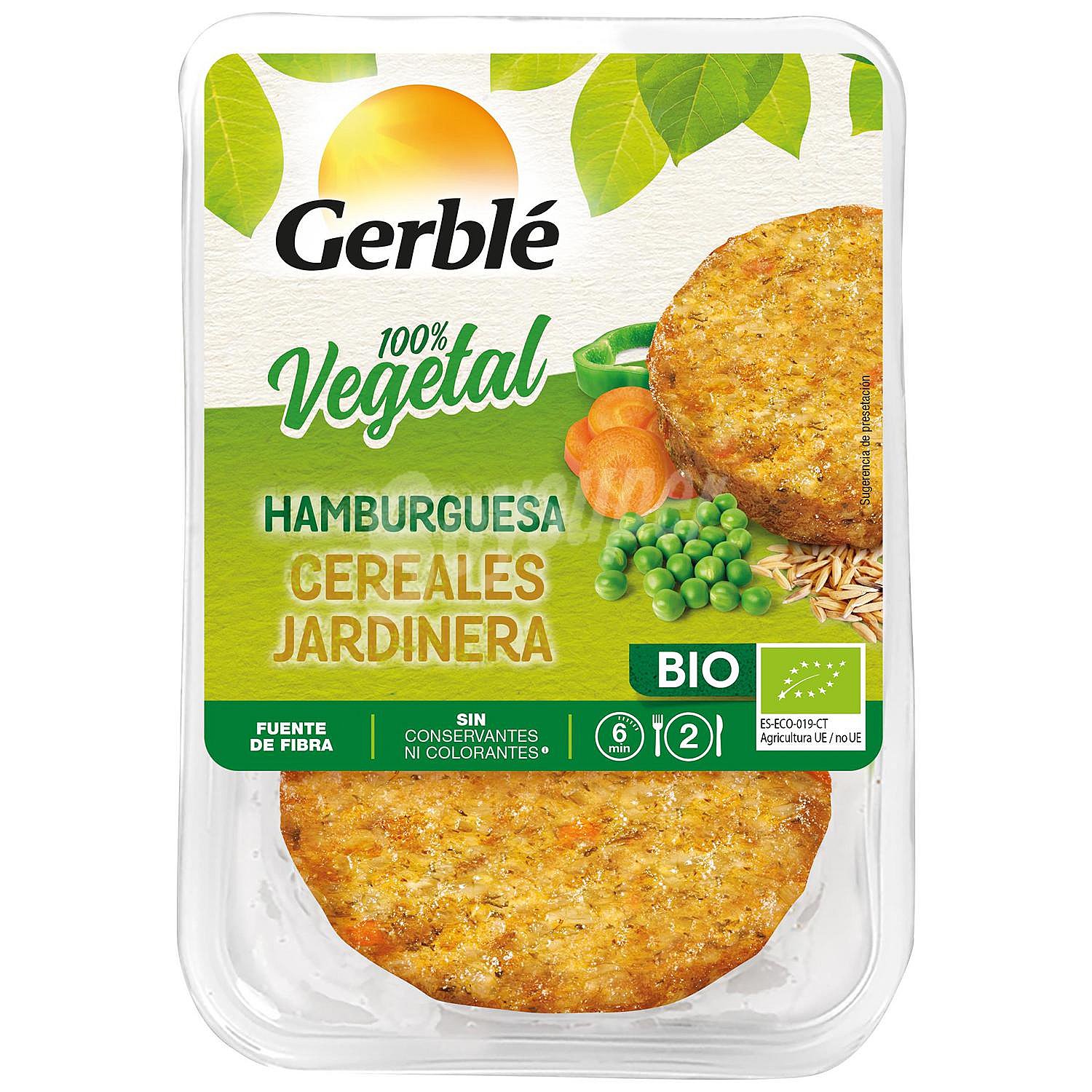 Hamburguesa de cereales jardinera ecológica Gerblé Bio