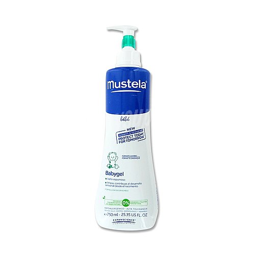 Mustela Baño espumoso para bebé, con textura gel mustela