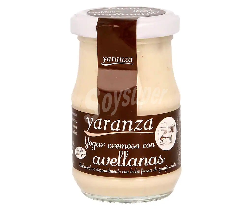 Yogur cremoso con avellanas y sin gluten