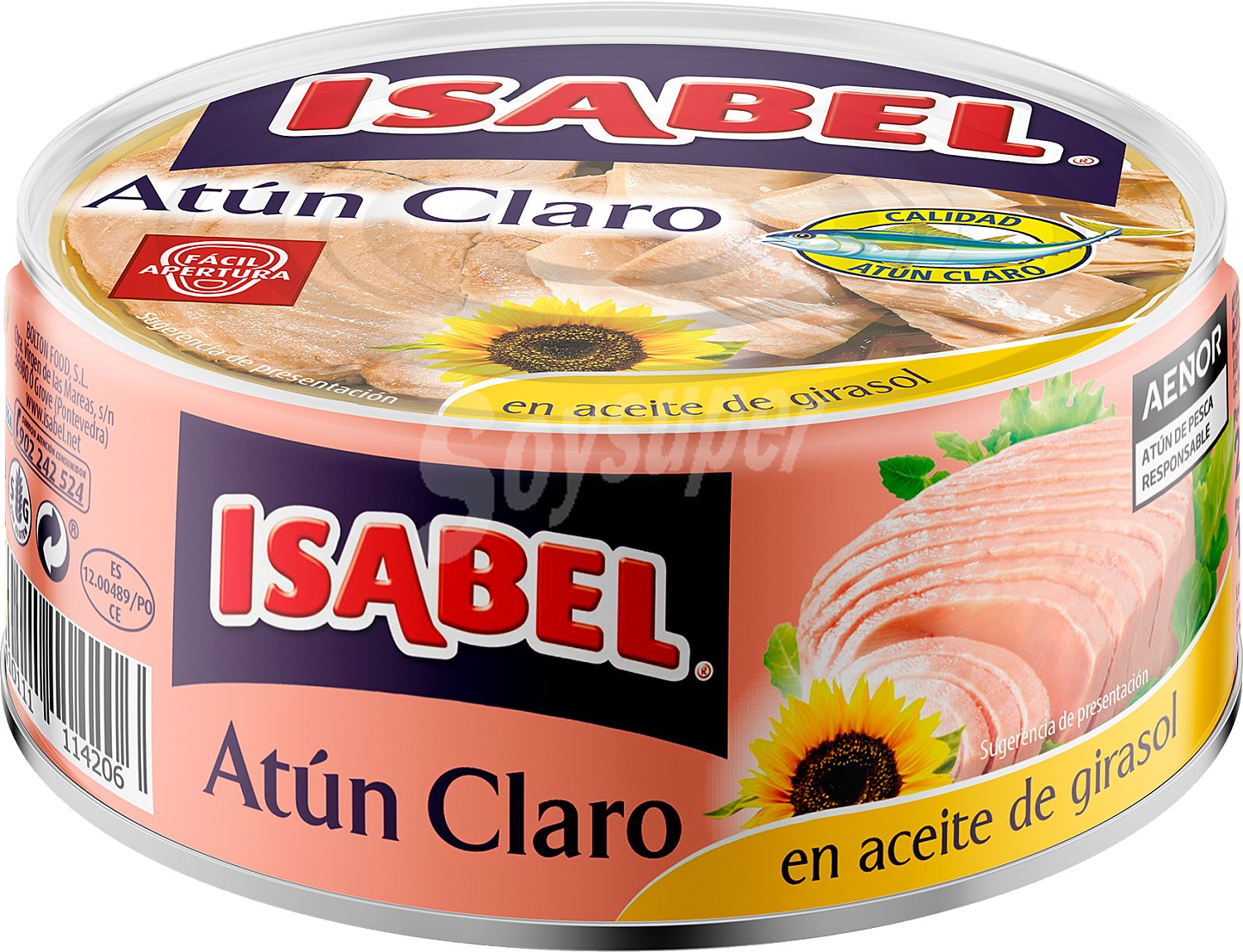 Atún claro en aceite vegetal