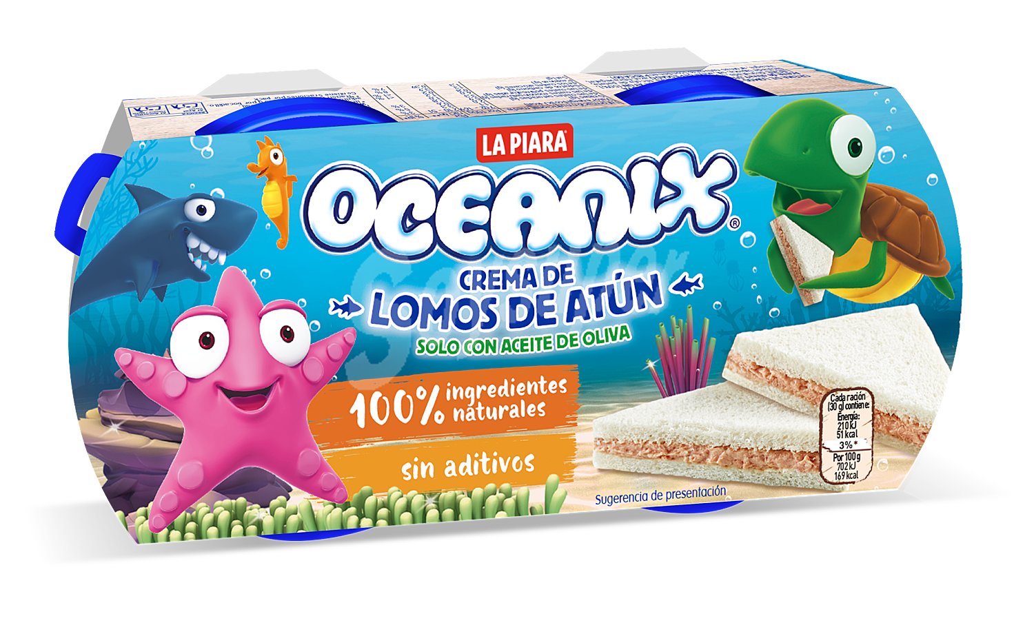 Oceanix paté de lomos de atún con aceite de oliva