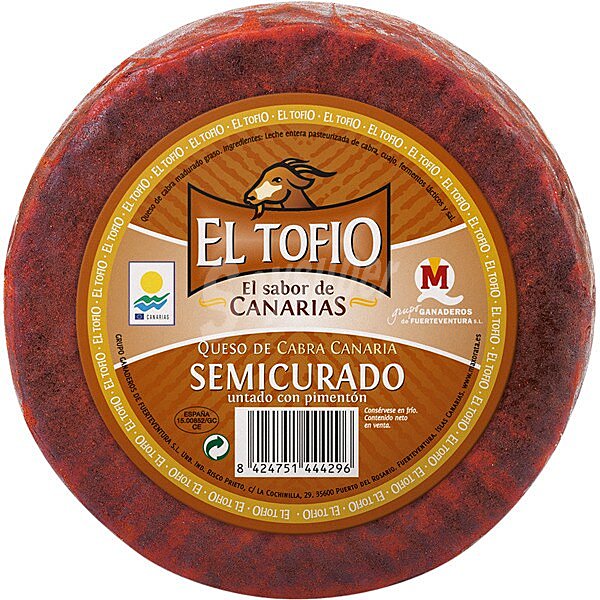 queso de cabra semicurado con pimentón pieza