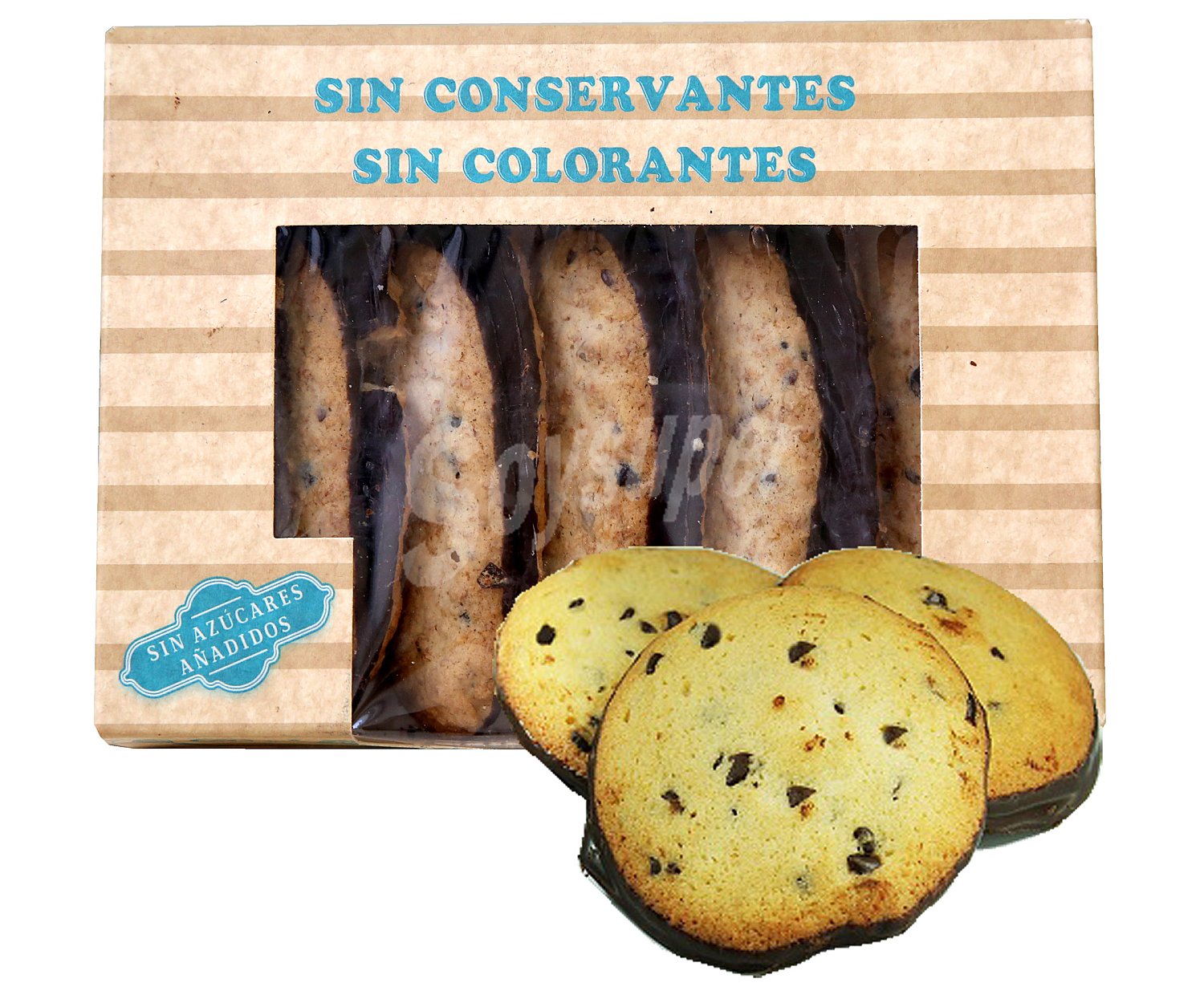 Galletas de 4 cereales y chocolate sin azúcar