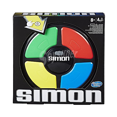 Juego de mesa de memoria Simon, 1 jugador, hasbro