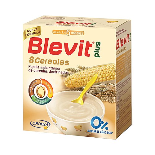 Blevit Papilla instantánea de 8 cereales dextrinados, para bebés a partir de 5 meses blevit Plus