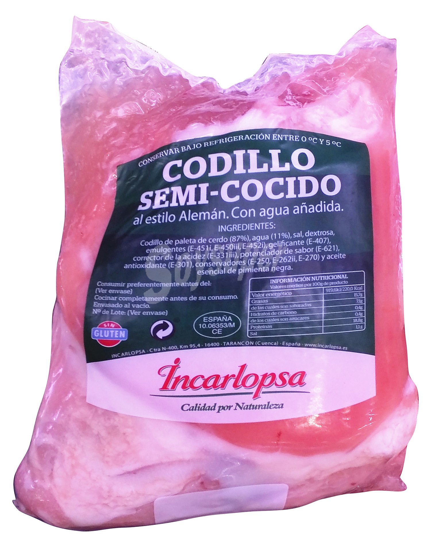 Cerdo codillo semicocido trozo (estilo aleman)