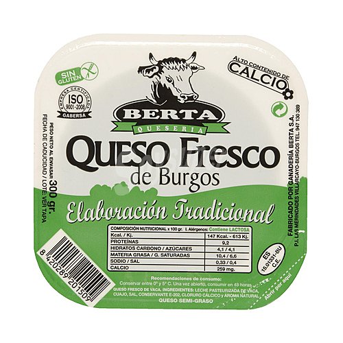 Berta Queso fresco tradicional de Burgos berta