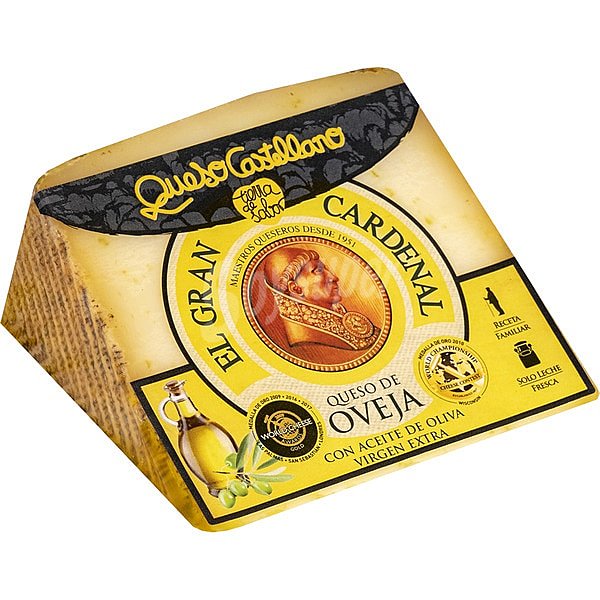 Queso oveja oliva curado