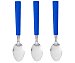 Set de 3 cucharillas de café con mango color azul modelo blue habitad. quid