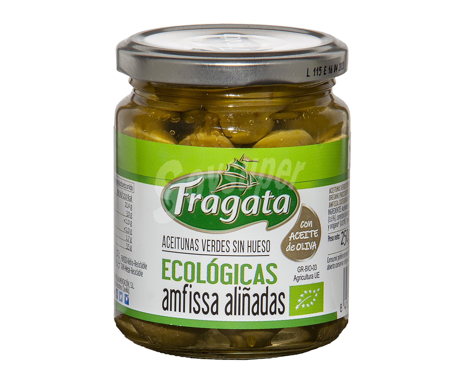 Aceitunas verdes ecológicas