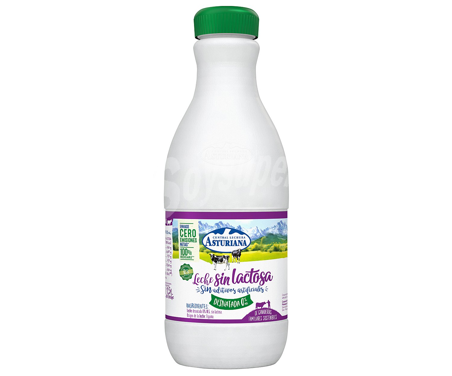 Leche desnatada, 0% materia grasa sin lactosa