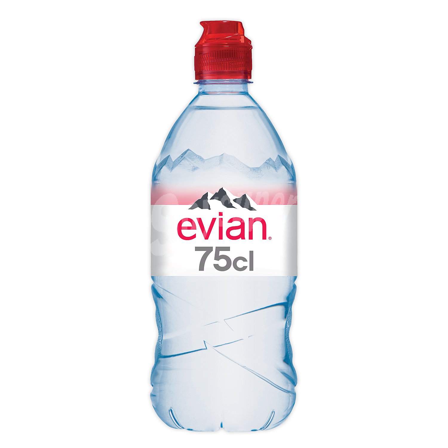 Agua mineral Evian tapón deportivo