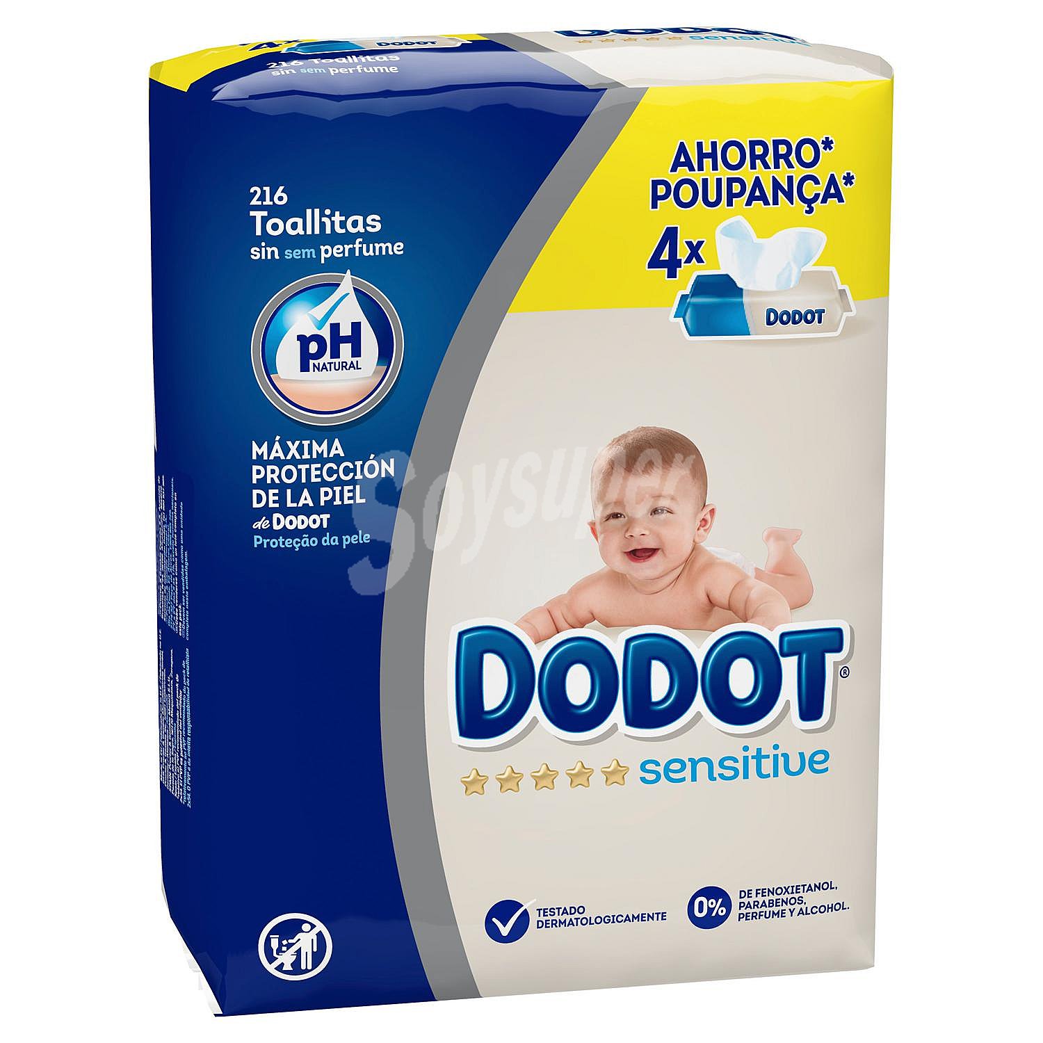 Toallitas de Bebé Dodot Sensitive Recambio