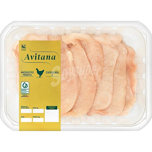 Filetes pechuga de pollo formato ahorro peso aproximado