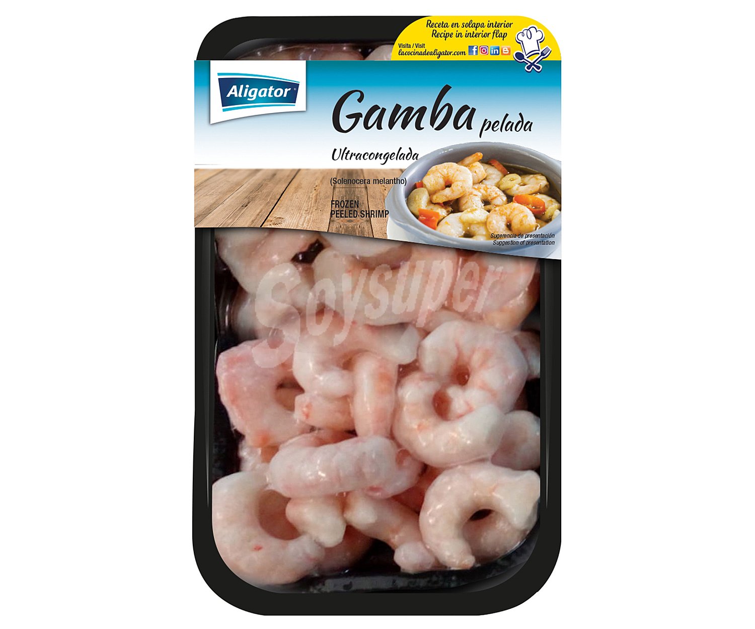 Gamba 10 / 30 pelada, cruda y ultracongelada