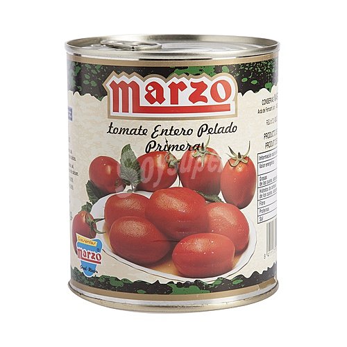 Marzo Tomate pelado entero marzo