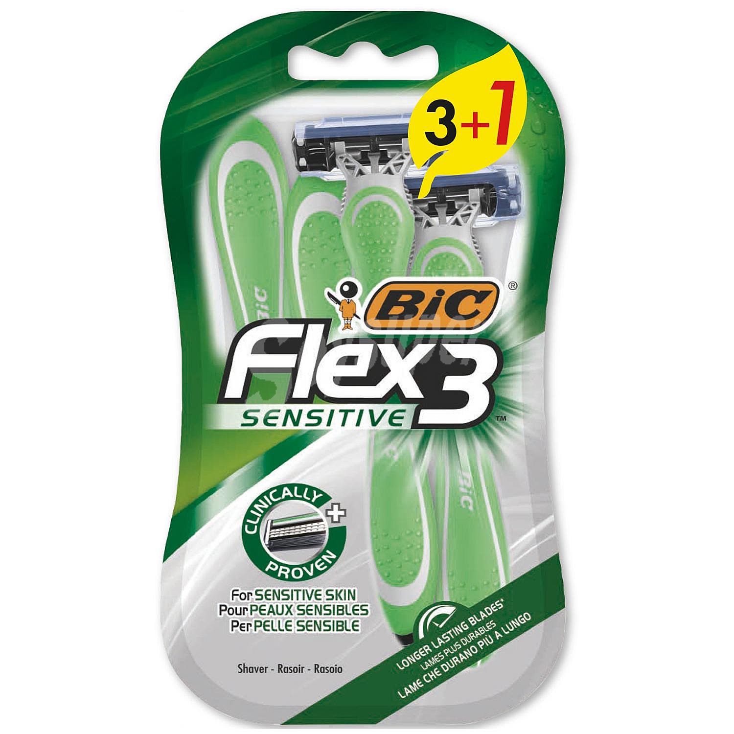 Maquinillas desechables Flex 3 Sensitive Bic