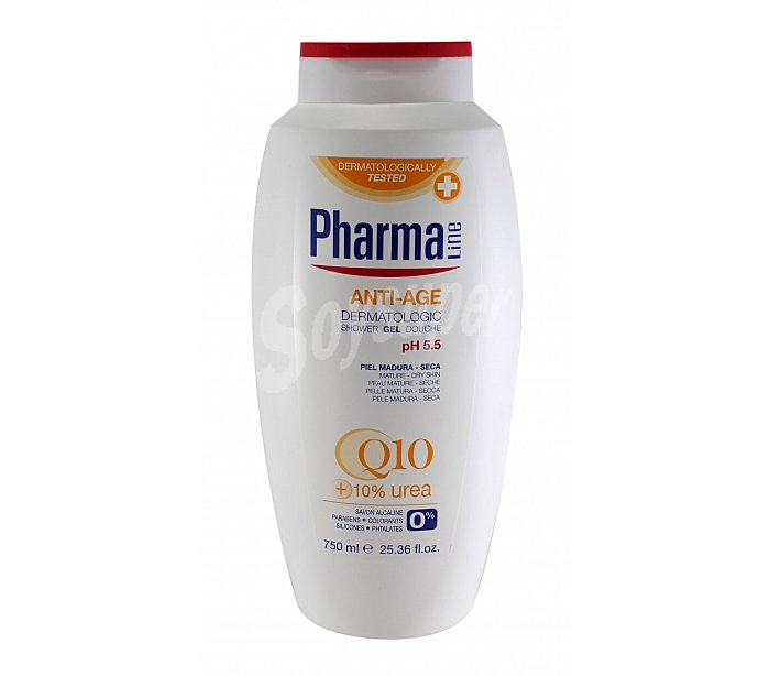 Gel de ducha dermatológico Anti-edad Q10 Pharmaline