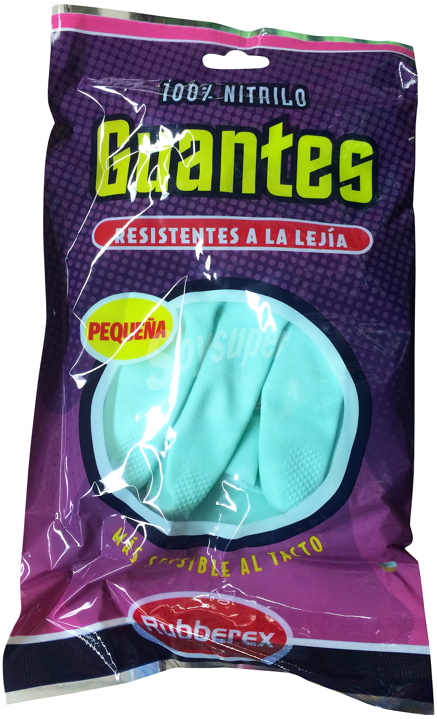 Guantes resistente lejia verdes talla pequeña