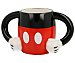 Taza de diseño con la forma del cuerpo de Mickey Mouse de color negro y rojo con capacidad para 0,34 litros, DISNEY.