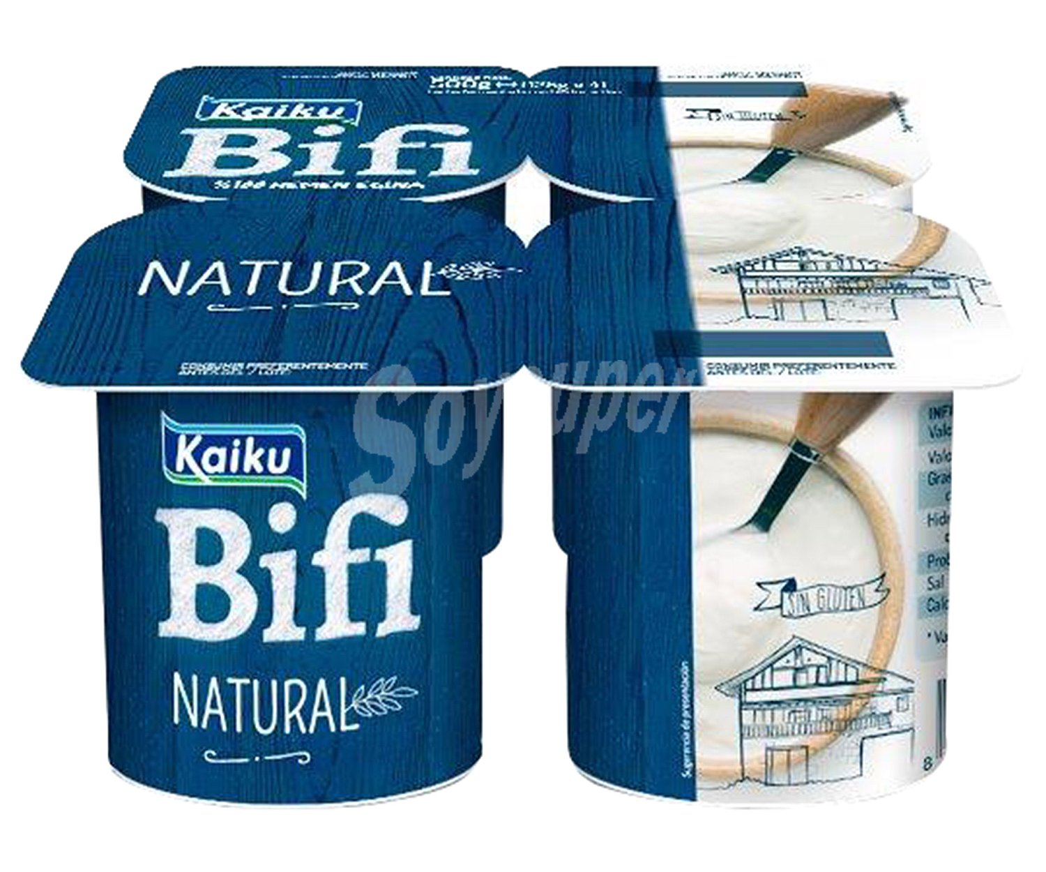 Kaiku Bífidus natural, elaborado sin gluten kaiku Bifi