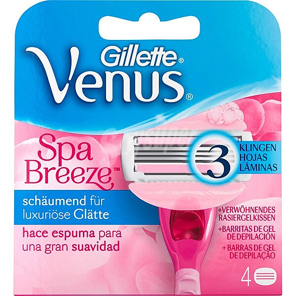 Breeze recambio de maquinilla depilatoria Spa