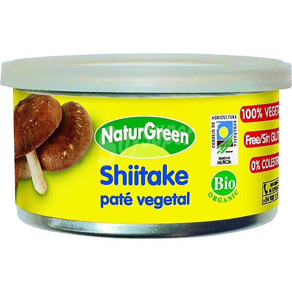 Paté vegetal de shiitake ecológico