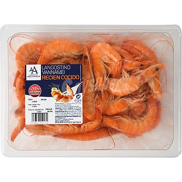 Langostino cocido 40-60 pzas/kg