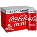 Refresco de cola light coca cola, pack 6x20 cl